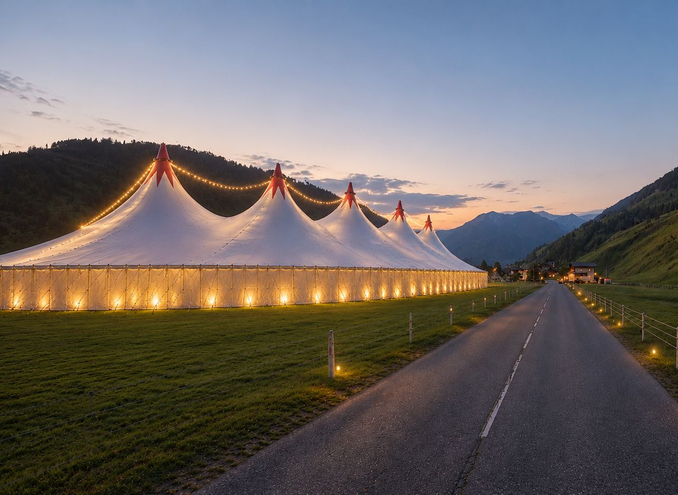 Zirkuszelt als besondere Festivalbühne – Hoch Kultur Festival 2026
